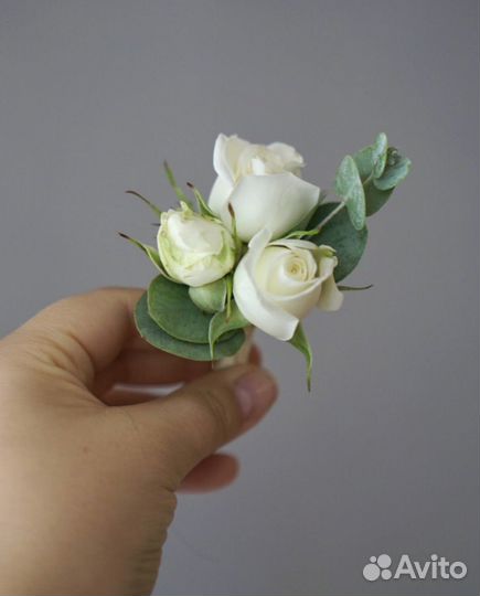 Букет невесты из кустовых роз