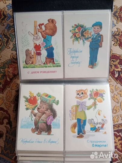 Редкие открытки Зарубина. Оригиналы. Чистые