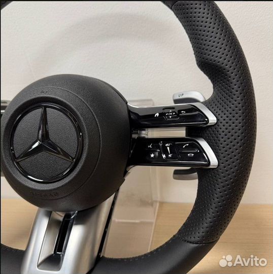 Руль кожаный mercedes benz AMG E-класс