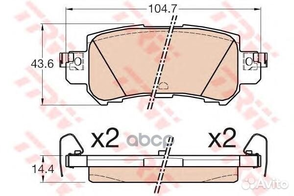 Колодки тормозные дисковые mazda: CX-5 2.0/2.0