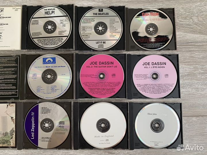 Диски The Beatles, Elton John, Gary Moore и др