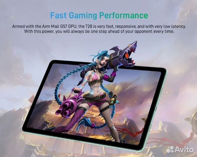 Планшет Doogee T20 8/256Gb Серый, 8300mAh