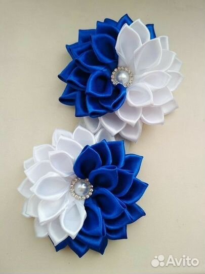 Школьные бантики kanzashi