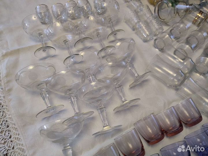 Фужеры, креманки, рюмки, стопки СССР