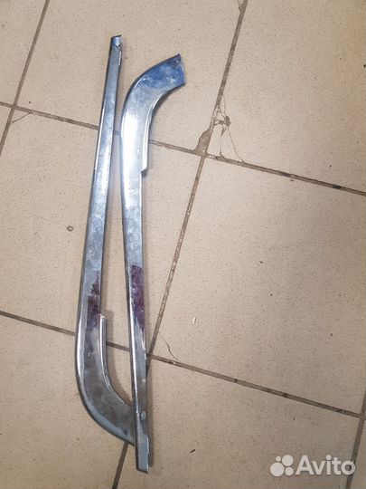 Накладка переднего бампера audi 100 44 (хром