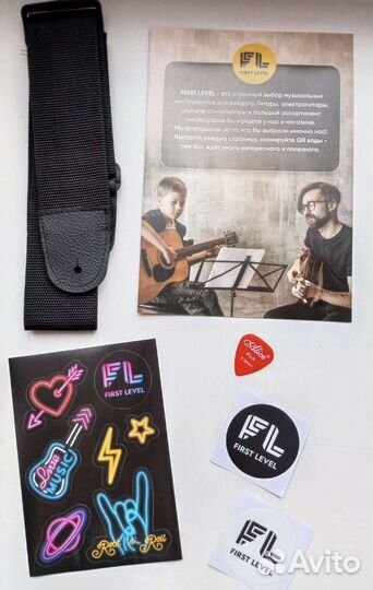 Акустическая гитара Foix набор чехол+аксессуары