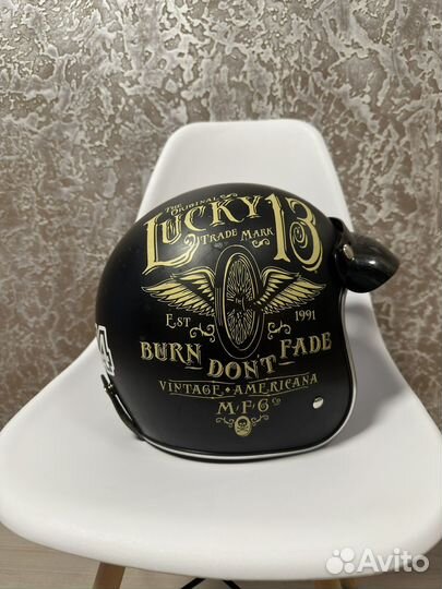 Мотошлем Torc t50 3/4 Lucky черный М