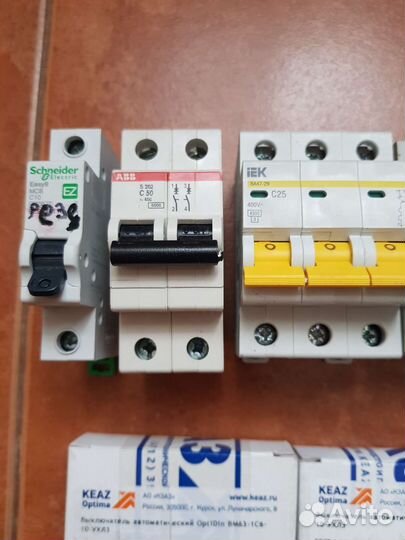 Узо, Автоматический выключатель ABB, legrand