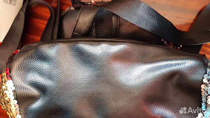 Рюкзак для девочки с пайетками