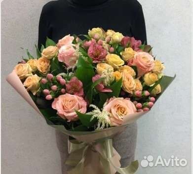 Цветы розы букет