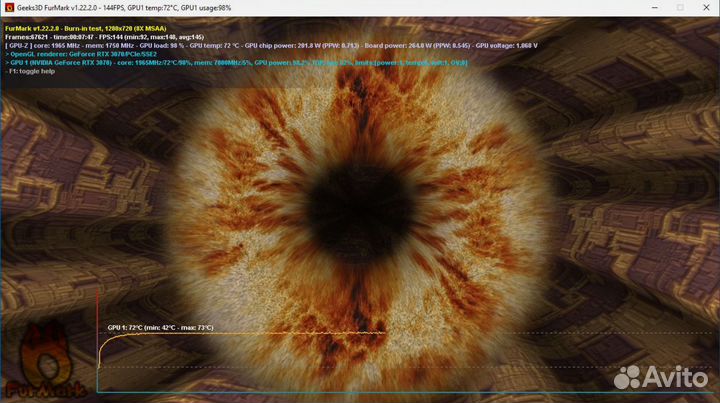 Видеокарта Palit RTX 3070 8gb JetStream (LHR)
