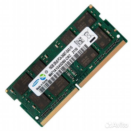 Оперативная память для ноутбука SO-dimm DDR4, 16 Г