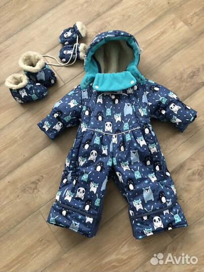 Детский зимний конверт на выписку