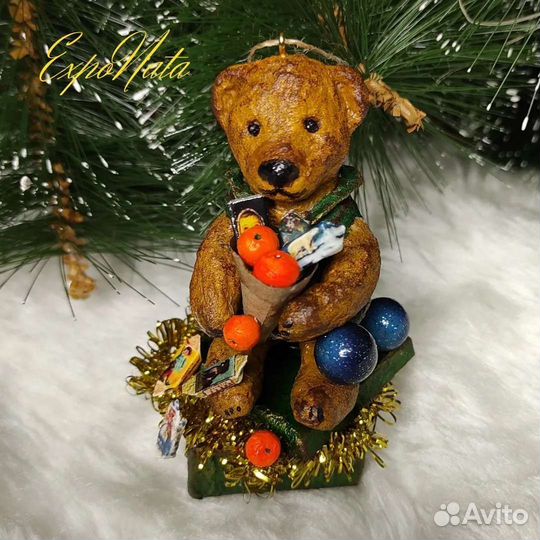 Ватные елочные игрушки