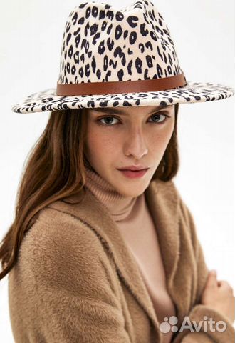 Шляпа фетровая женская леопардовая новая