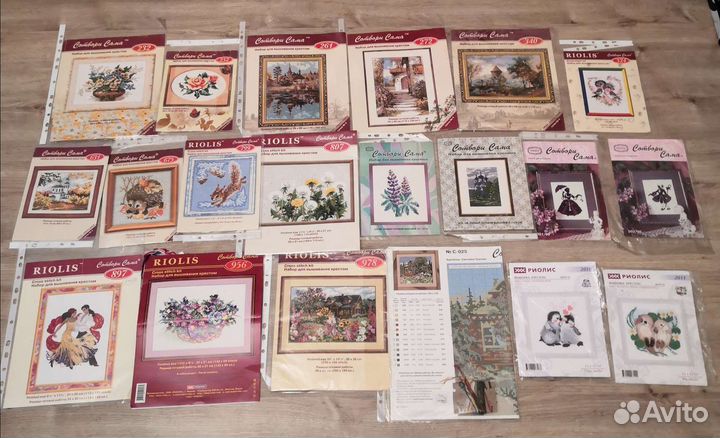 Вышивка крестиком 2 (наборы, схема+нитки)