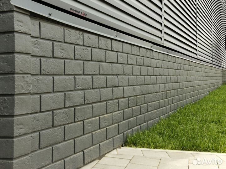 Фасадные панели грандлайн Состаренный кирпич