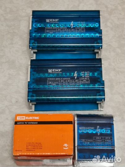 Шина нулевая в корпусе EKF (4х15) TDM (4х7)