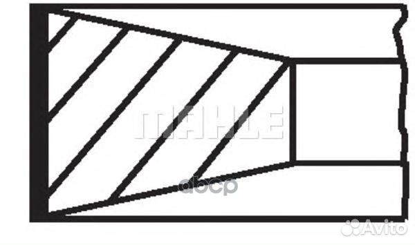 Mahle 00280N0 кольца поршневые(бразилия) MB