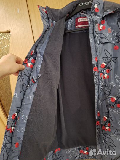 Плащ для девочки на флисе