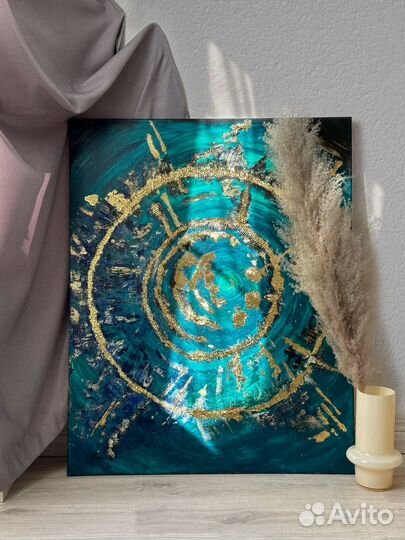 Интерьерная картина большая абстракция