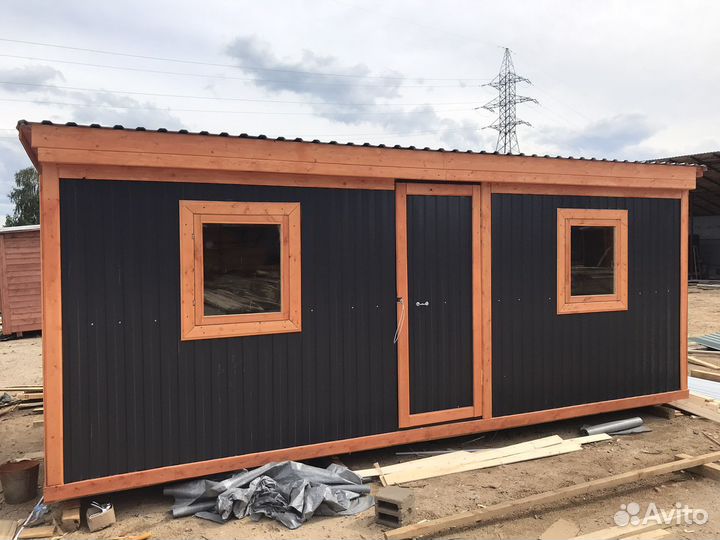 Бытовка 6х2.3м распашная утепленная