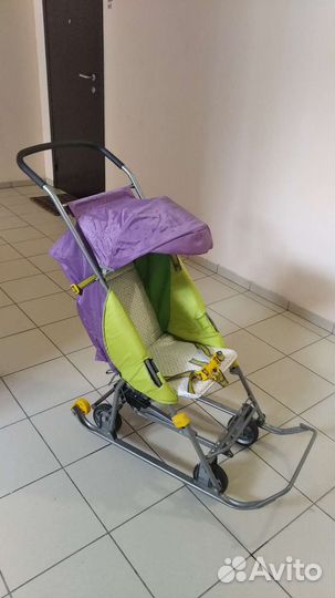 Детская коляска сани