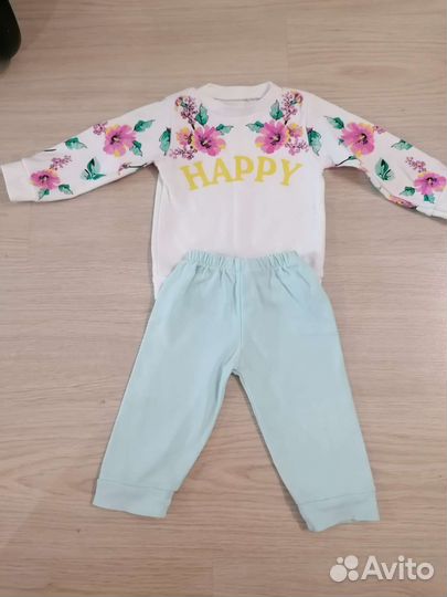 Вещи пакетом для девочки 74-80