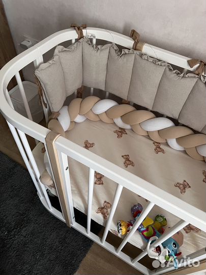 Детская кровать трансформер для новорожденных