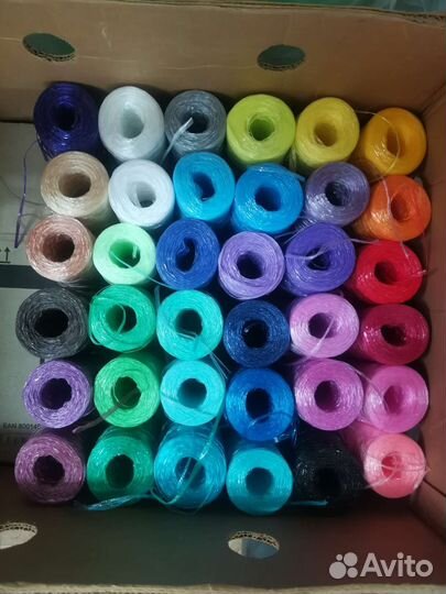 Нитки для мочалок в ассортименте 100гр 20шт