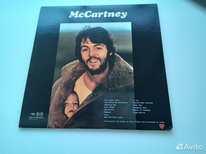LP Рaul мcсartney. Оригиналы. Mint. Germany. Japan