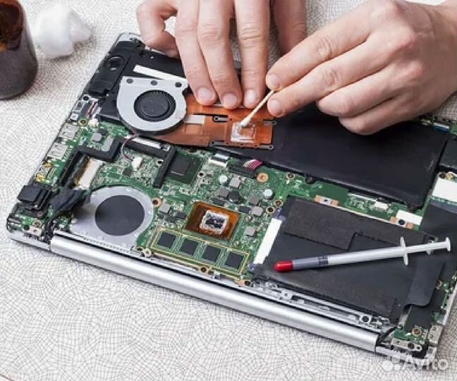 Ремонт ноутбуков-компьютеров, настройка, установка