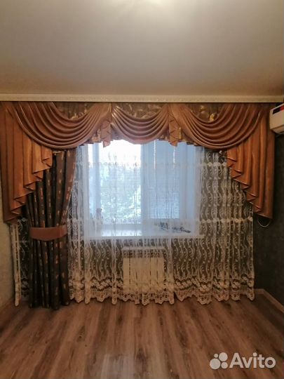 Шторы с ламбрекеном бу