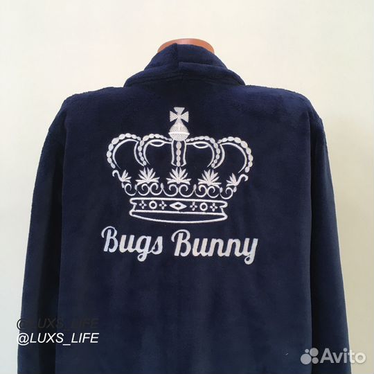 Плюшевый халат с именной вышивкой на заказ