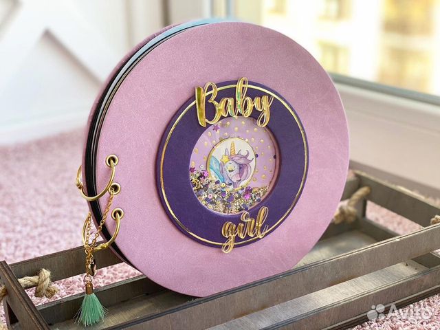 Фотоальбом на кольцах для девочки