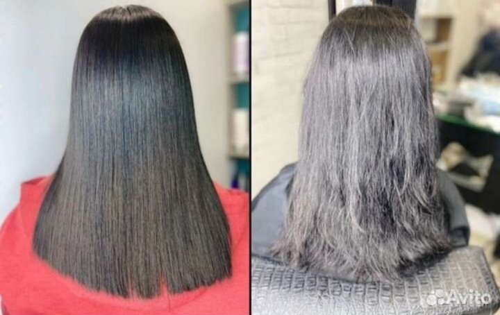 Кератиновое выпрямление волос