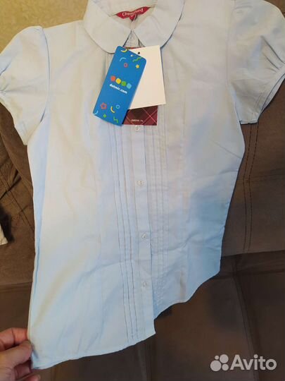 Школьная блузка на девочку 128