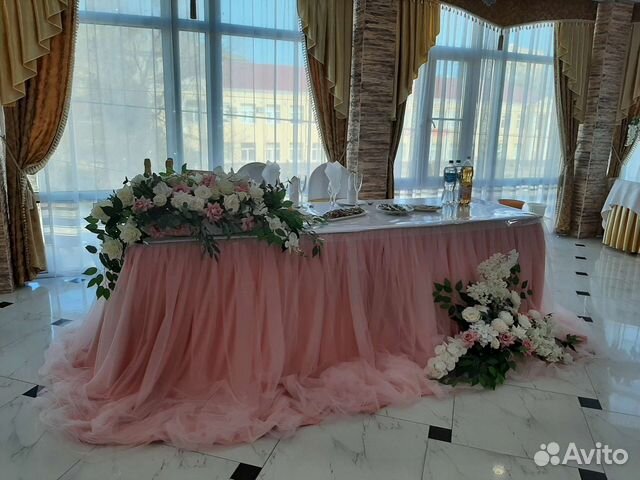 Украшение свадебного стола