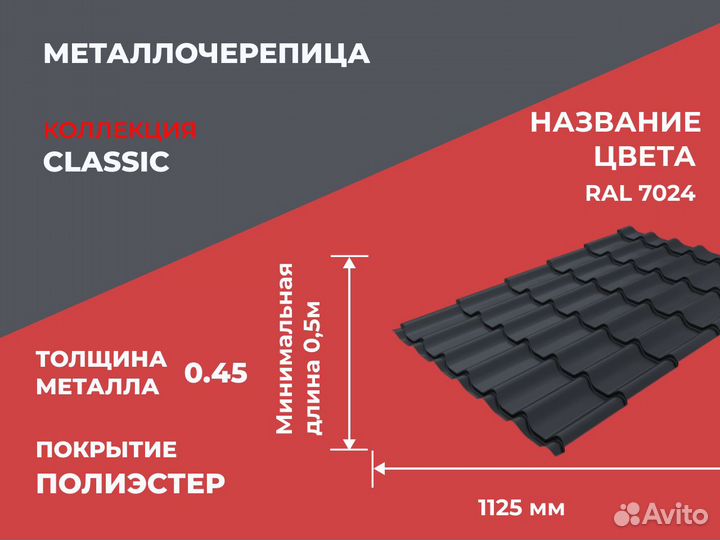 Металлочерепица Classic