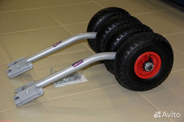 Колеса транцевые двойные для лодки