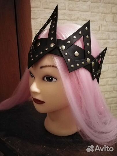 Корона из натуральной кожи