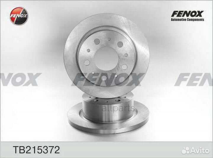 Fenox TB215372 Диск торм