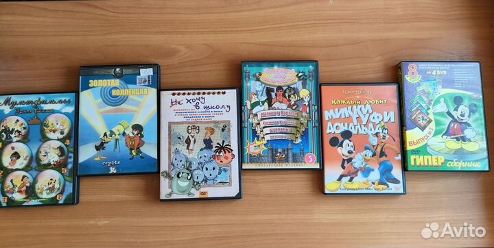 DVD диски c фильмами и мультфильмами