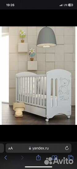 Детская кровать micuna с бельем и бортиками