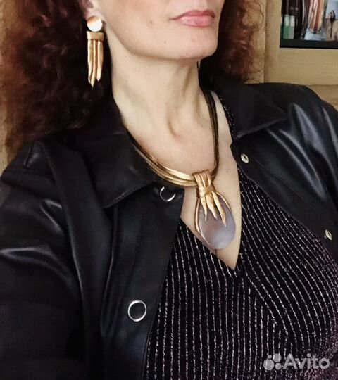 Комплект из кожи