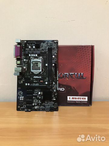 Материнская плата ASRock H81 Pro BTC, Сокет 1150