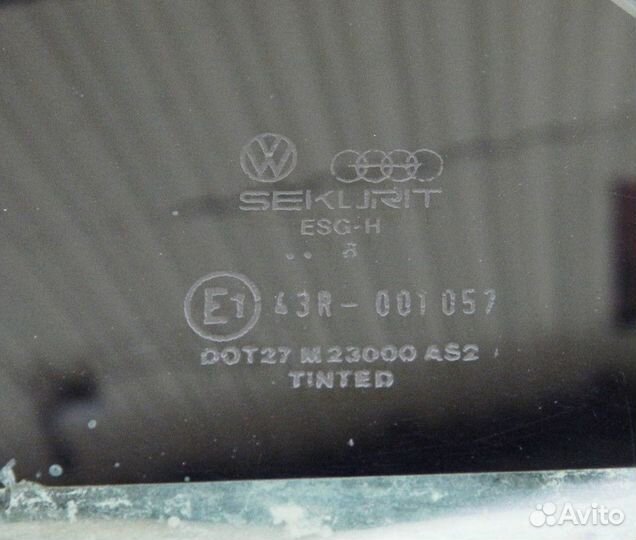 Стекло кузова левое неподвижное VW Passat B3