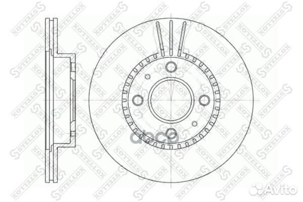 6020-2245V-SX диск тормозной перNissan Almera