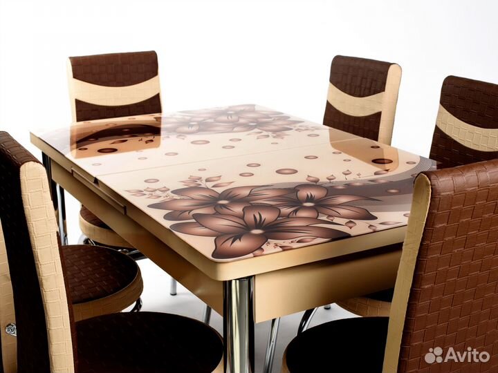 Стол трансформер+ 6 стульев от производителя