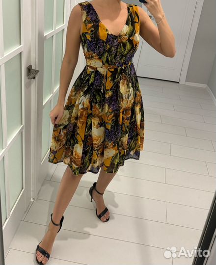 Сарафан цветочный 44